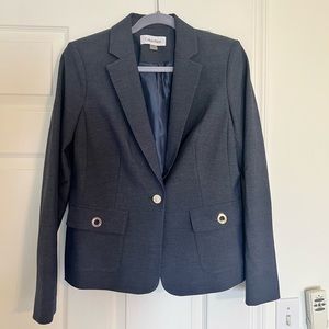 Calvin Klein Blue-grey Blazer, Size 8